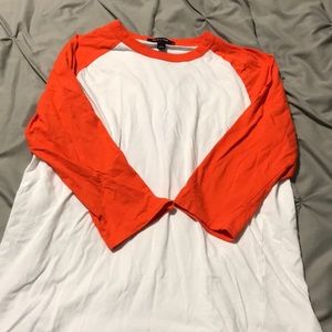 Men’s Orange Baseball Shirt